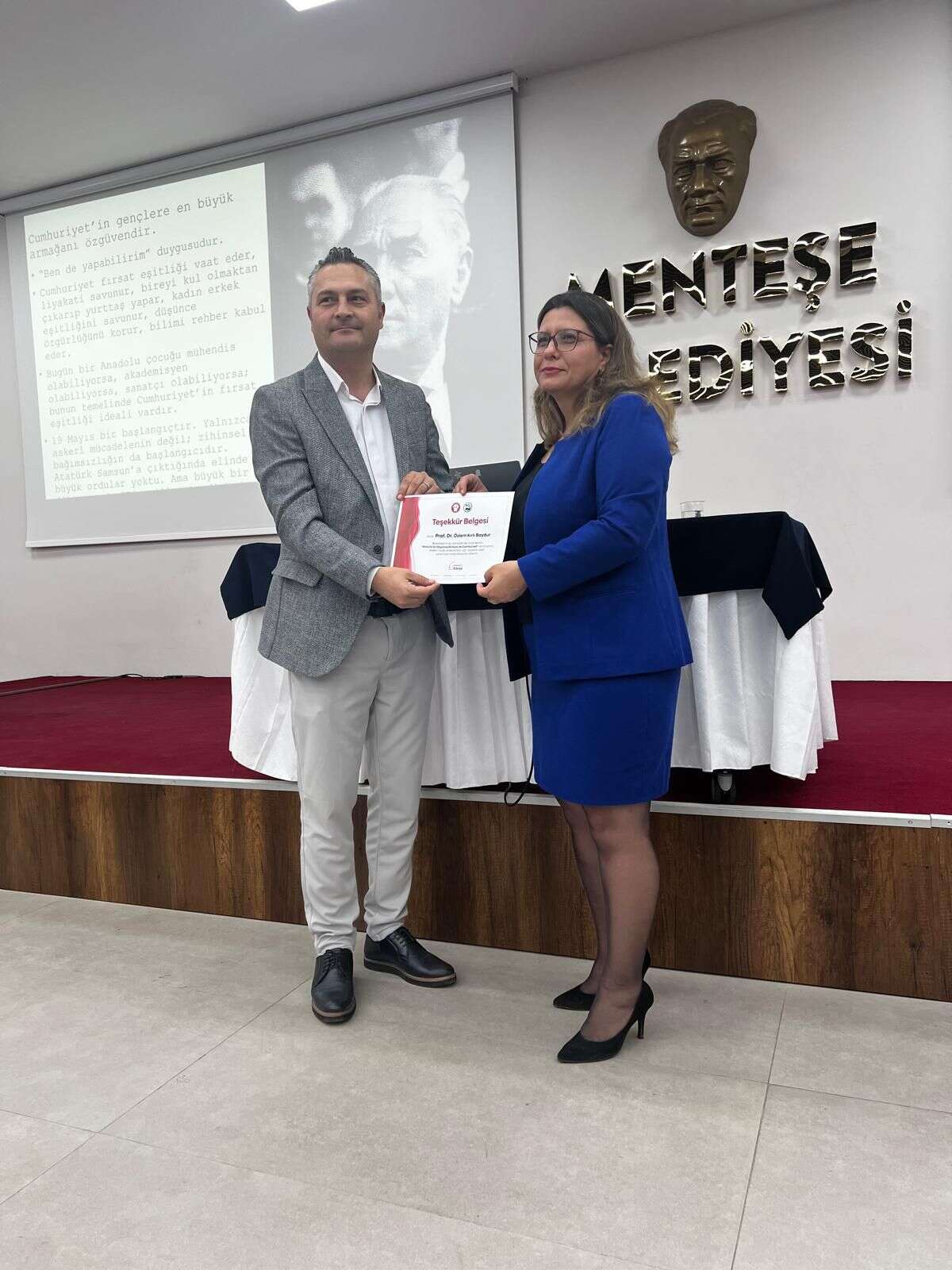 Menteşe’de “Atatürk’ün Düşünce Dünyası ve Cumhuriyet” Semineri Düzenlendi 6